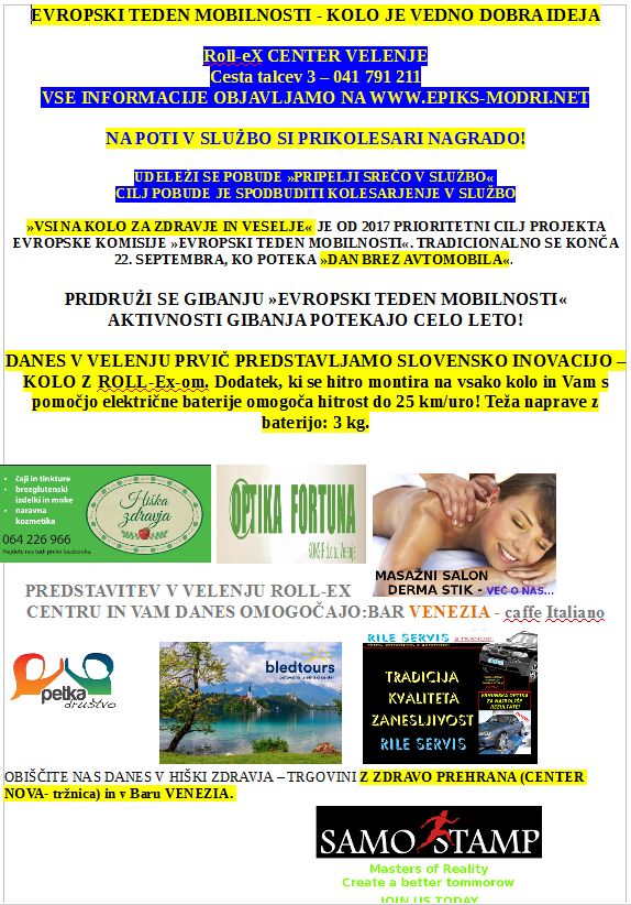 Dogodek Roll-EX Velenje27maj2017